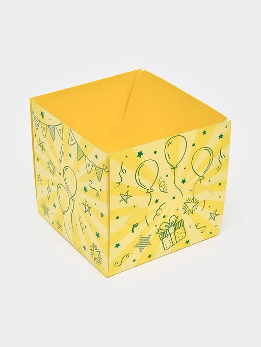 Бум-коробка подарочная с бабочками «Тебе подарочек», 12 × 12 × 12 см