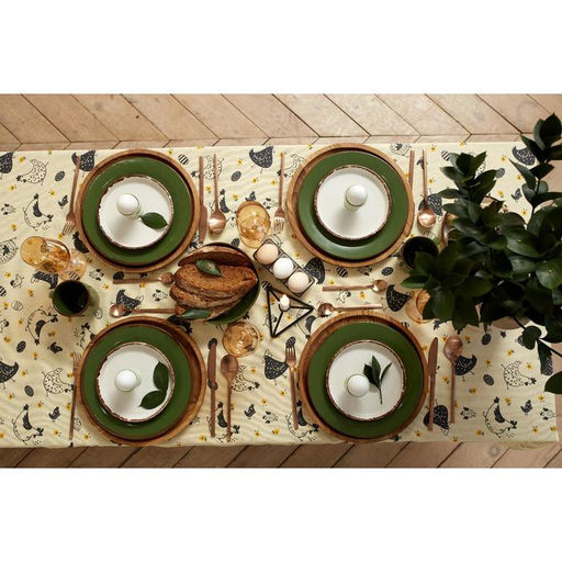 Скатерть пасхальная, Доляна Сhicken farm 220х144 см, 100% хлопок, 164 г/м2  фото 7