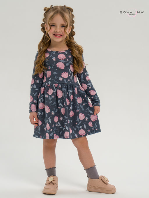 Платье Эля тюльпаны в дымке - Sovalina фото 7