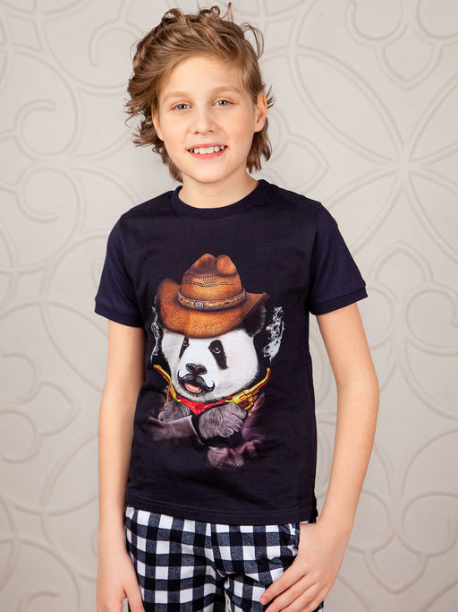 Костюм"Панда",темно-синий