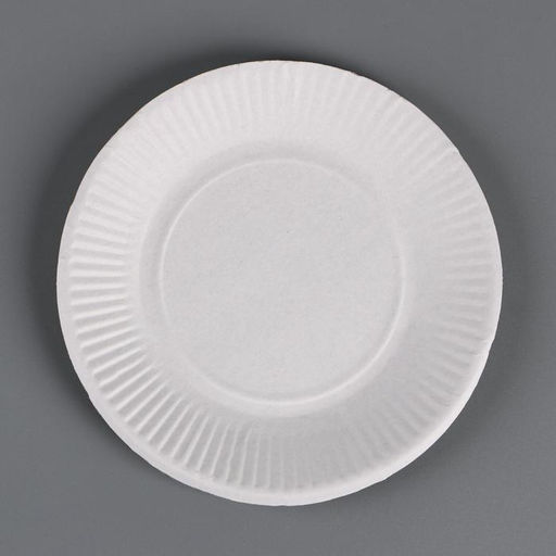Цена за 100 шт. Тарелка одноразовая Белая картон, 17 см - Take it easy фото 2