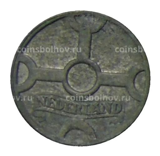 Монета 1 цент 1942 года Нидерланды