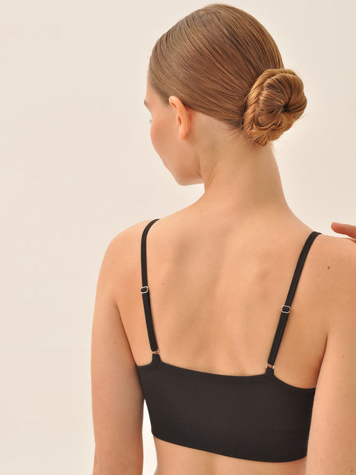 Базовый топ на тонких регулируемых бретелях - My фото 8