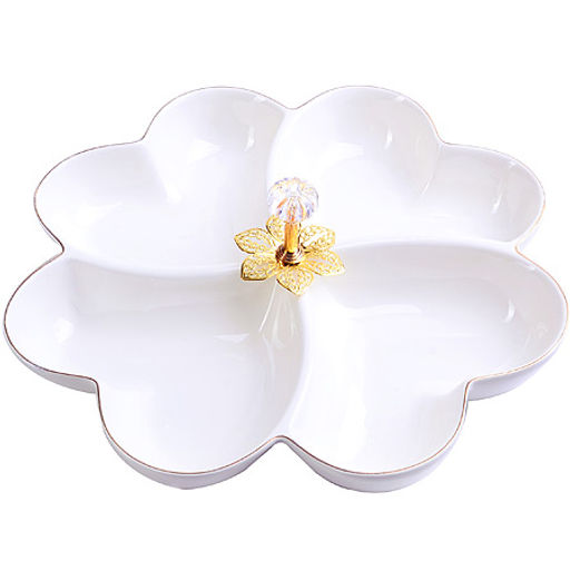 60039 Менажница фарфор 4секц 29х29х4,5 LR (х12)