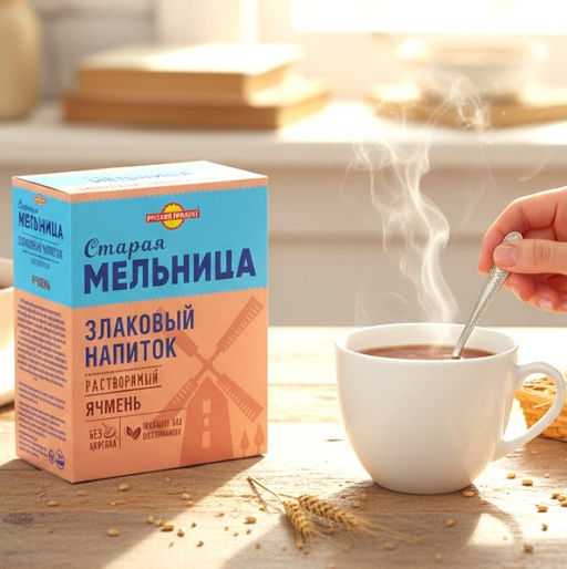 РП Напиток злак Без кофеина ячмен (Лидер) 100г - Русский продукт фото 2