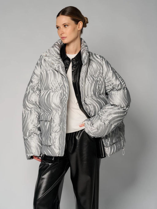 Куртка женская 12411-22047 silver - Eleganzza фото 2