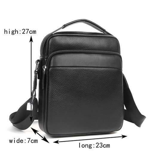 Сумка мужская, кожа, MIRONPAN 99604 Черный