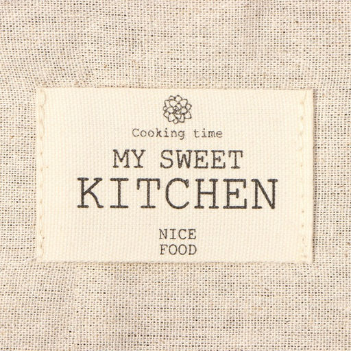 Набор кухонный Этель ECO, цвет молочный: варежка 20×28 см, прихватка 19×19 см, 70% хл, 30% лён, вати