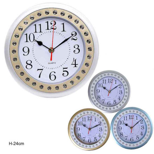 Цена за 1 шт. Часы настенные 24 см / 6233 /уп 40/ - Галеонтрейд фото 6