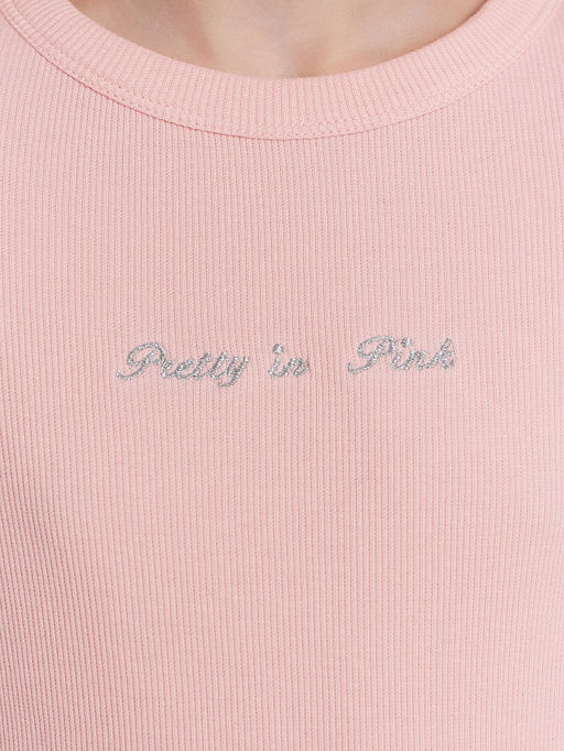 Лонгслив для девочек розовый с вышивкой Pretty in pink - Mark formelle фото 5