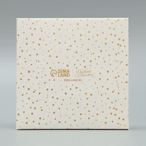 Цена за 5 шт. Коробка для кондитерских изделий с PVC крышкой «I love winter», 13 х 13 х 3 см