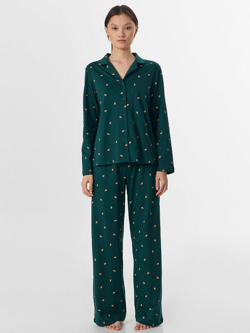 Комплект женский домашний зеленый