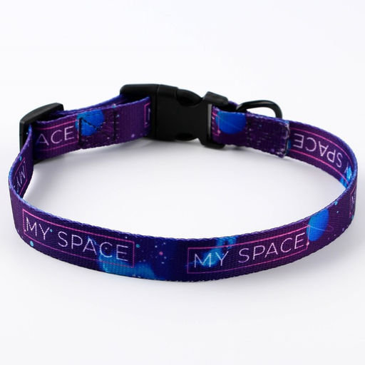 Набор MY SPACE, застёжка - фастекс, поводок 2 м и ошейник 28-46 см - Пушистое счастье фото 6