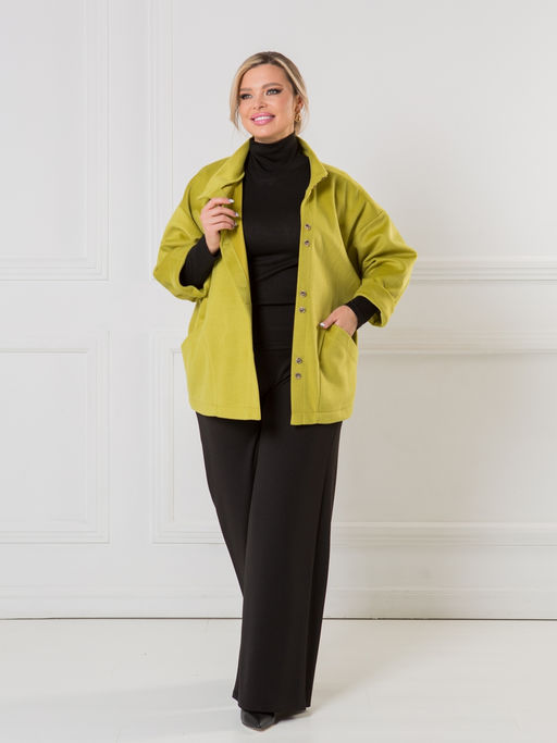 NOVITA Жакет 1425 из облегченного драпа фото 6