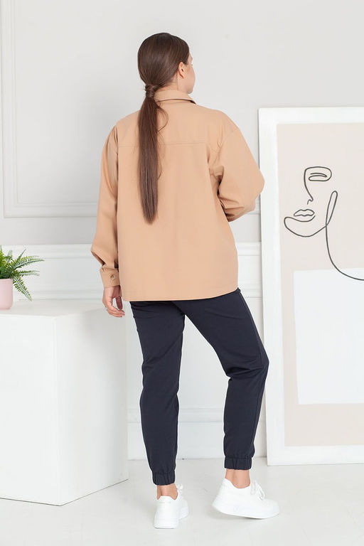 Рубашка МД-21 кэмел - Angelika фото 5