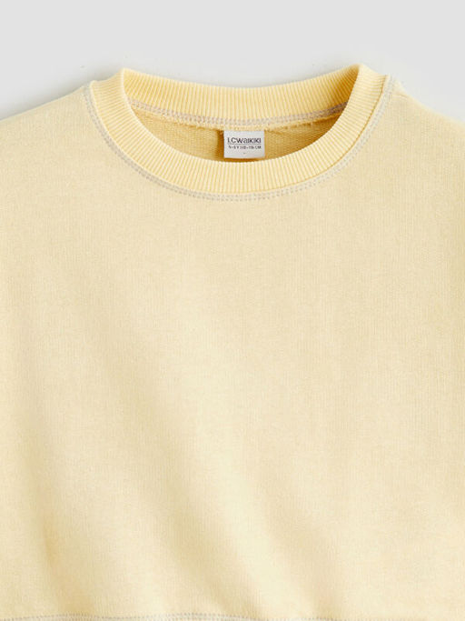 Bisiklet Yaka K?z ?ocuk Sweatshirt