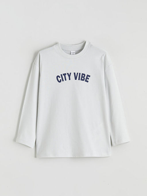 Bisiklet Yaka Uzun Kollu Erkek Ti??rt