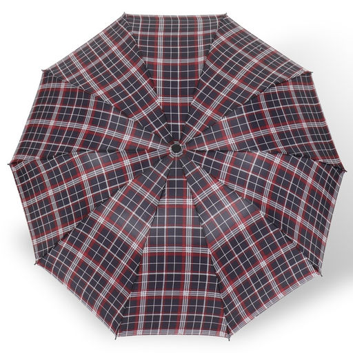 Зонт механический «Клетка», 4 сложения, 10 спиц, R=52/60 см, d=104 см, МИКС