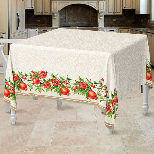 "Гранат" Скатерть 200х145см, длина стола до 160см, на 6-8 персон, хлопок "Премиум" 186г/м2, "Домашняя мода" (Россия)