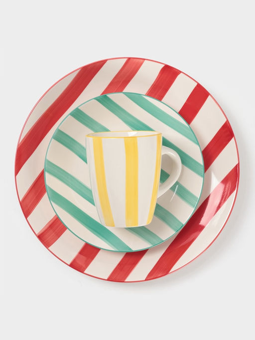 Тарелка Доляна Райе, d=19.5 см, керамика, зелёная  фото 4