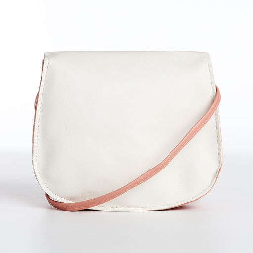 Сумка детская на застёжке, цвет белый/розовый - Simaland фото 2