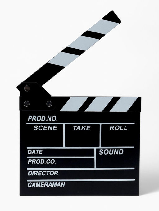 Кинохлопушка режиссёра, черная, 20×20 см