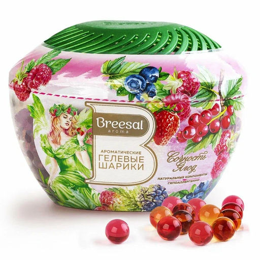 Breesal Ароматические гелевые шарики «Fresh Drops» Breesal «Сочность ягод»  фото 3