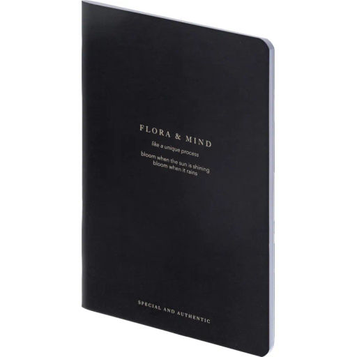 Тетрадь общая, BS, 150х210мм, 48л., клетка, скрепка. Flora, черный N4138