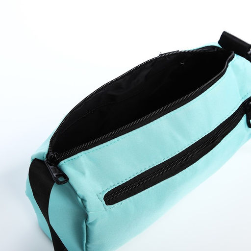 Сумка молодёжная на молнии, цвет бирюзовый - Simaland фото 6
