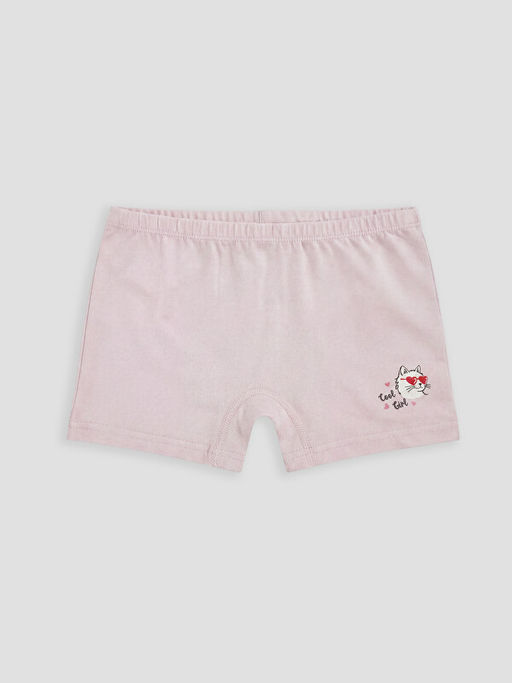 Bask?l? K?z ?ocuk Boxer 3l?