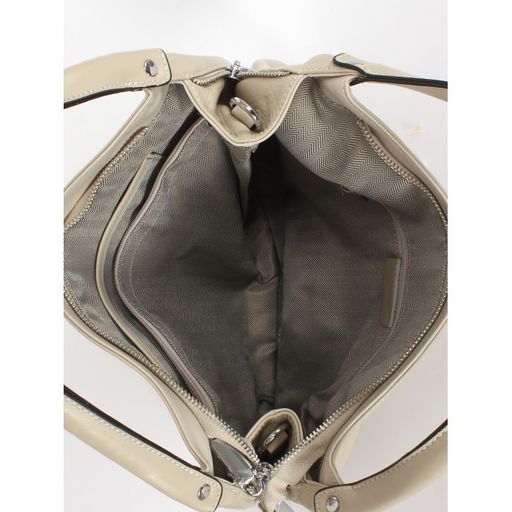 Сумка женская натуральная кожа GU 2033-3161, 1отд+карм/перег, 2плеч/рем, св. бежевый SALE 253555 - Adelia фото 7