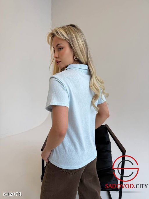 Футболка женская на полузамке