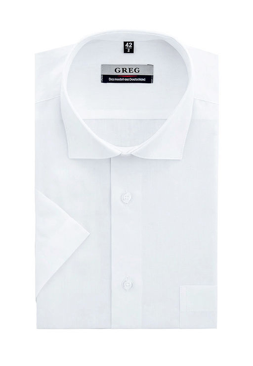 Сорочка мужская короткий рукав GREG 100/109/WHITE/Z_GB  фото 2