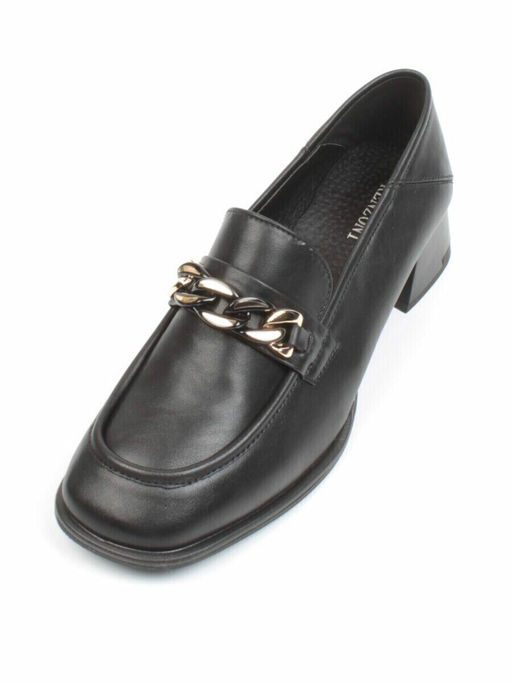 03-PDG196-1 BLACK Лоферы женские (натуральная кожа) - Фабричный китай фото 5