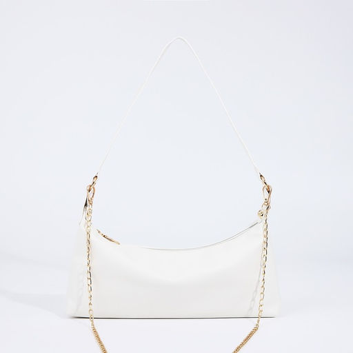 Сумка женская на молнии, белая