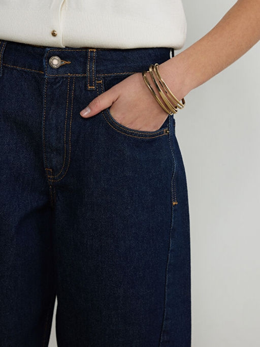 Barrel Fit Kad?n Jean Pantolon