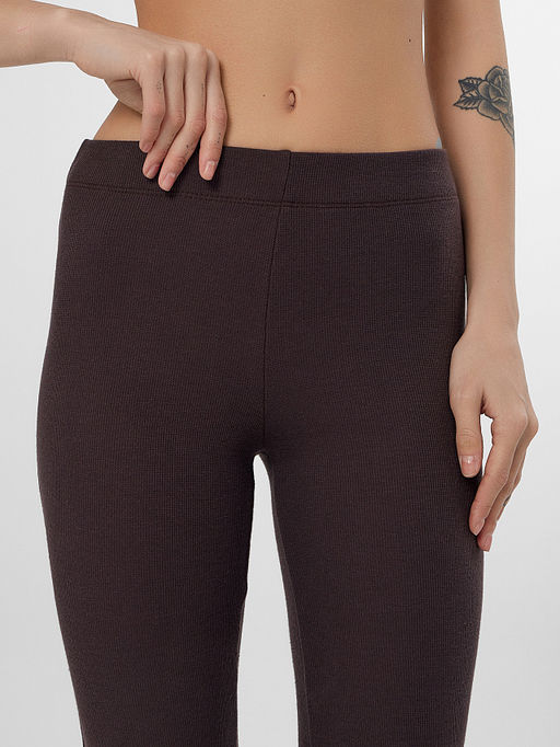 Брюки домашние женские коричневые - Mark formelle фото 5