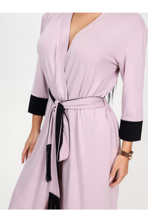 Халат запашной из вискозы арт.Х-32.02 сухая роза - Хороший трикотаж фото 6