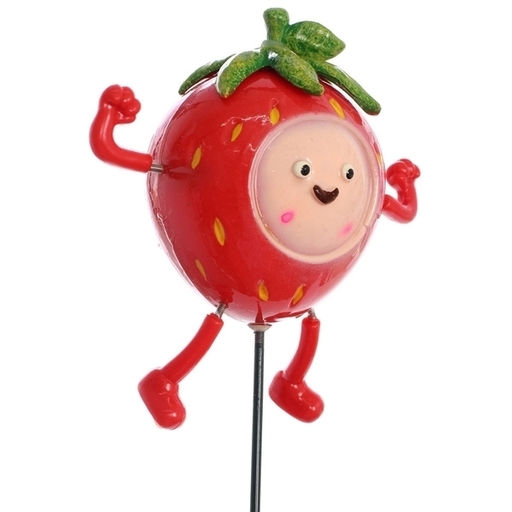 Фигура на спице "Клубничка" 10*10*60 см