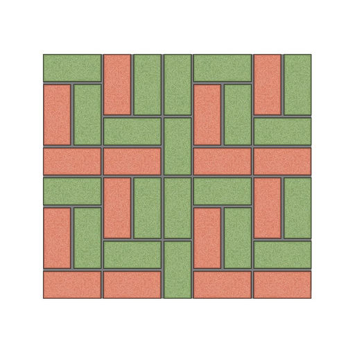 Цена за 9 шт. Форма для тротуарной плитки «Кирпич», 20×10×6 см, шагрень, Ф11018, 1 шт.
