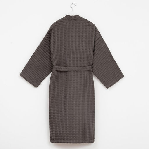 Халат вафельный мужской удлиненный «Этель» Boho, размер 46-48, светло-серый