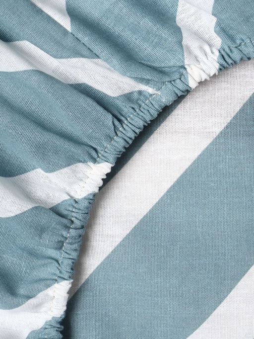 Простыня на резинке 1.5-спальная «Этель. Диагональ», 160×200+25 см, бязь