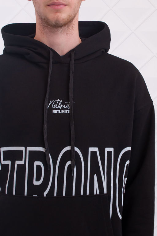 Арт. 6589 Толстовка мужская 46-54 (5 шт) Цвет:черный - Идеал фото 5