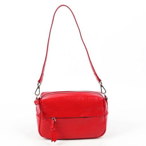 Женская кожаная сумка бочонок через плечо 0051-2 - Cidirro фото 3