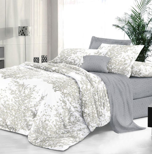 Простыня на резинке 120*200 см, сатин Престиж, борт 25 см (Сказки леса (компаньон)) - Ивановотекстиль фото 5