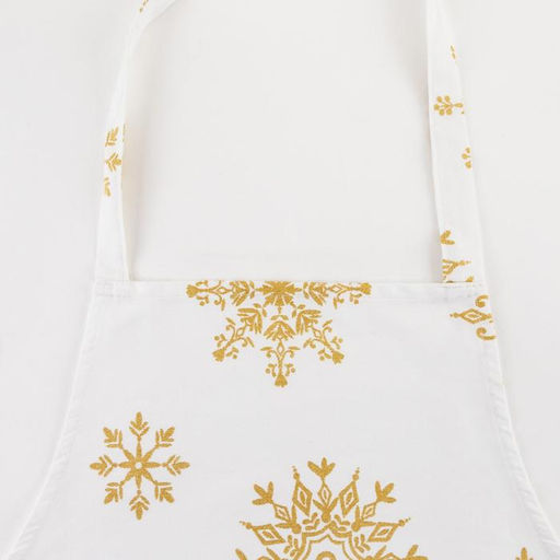 Фартук Этель Золотые снежинки 60х65 см, 100%хл, 190г/м2  фото 3