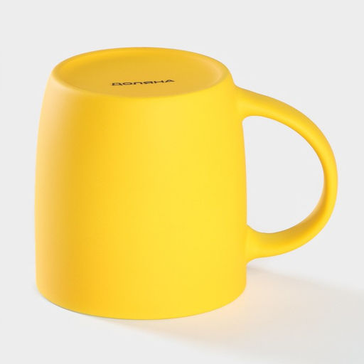 Кружка фарфоровая Доляна Котик, 400 мл  фото 3