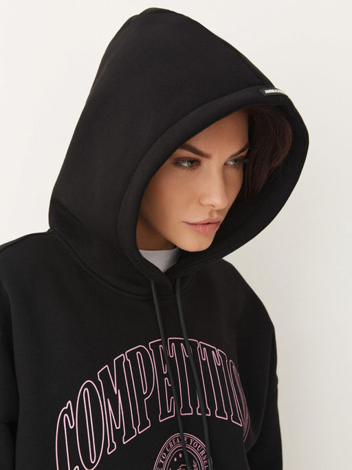 =Утепленное худи с начесом свободного силуэта - NEVERLATE фото 3