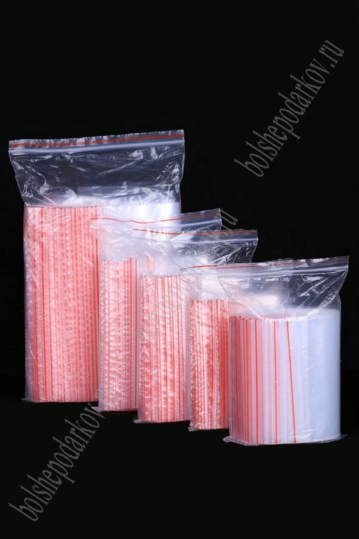 Фасовочные пакетики с застежкой (100 шт) 150*220 мм