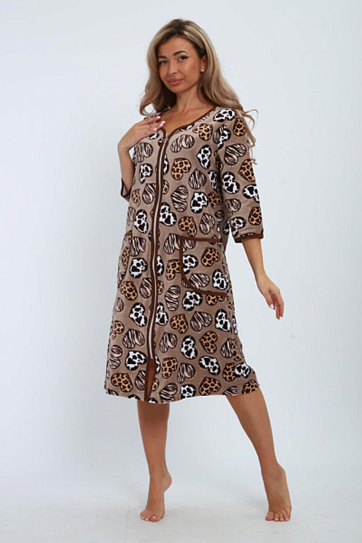 Халат велюровый на молнии (941-6) - Плиона фото 93